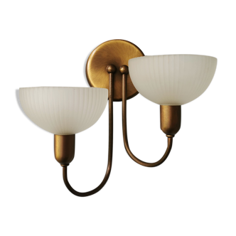 Vintage wall lamp Steinhauer gold, eighties