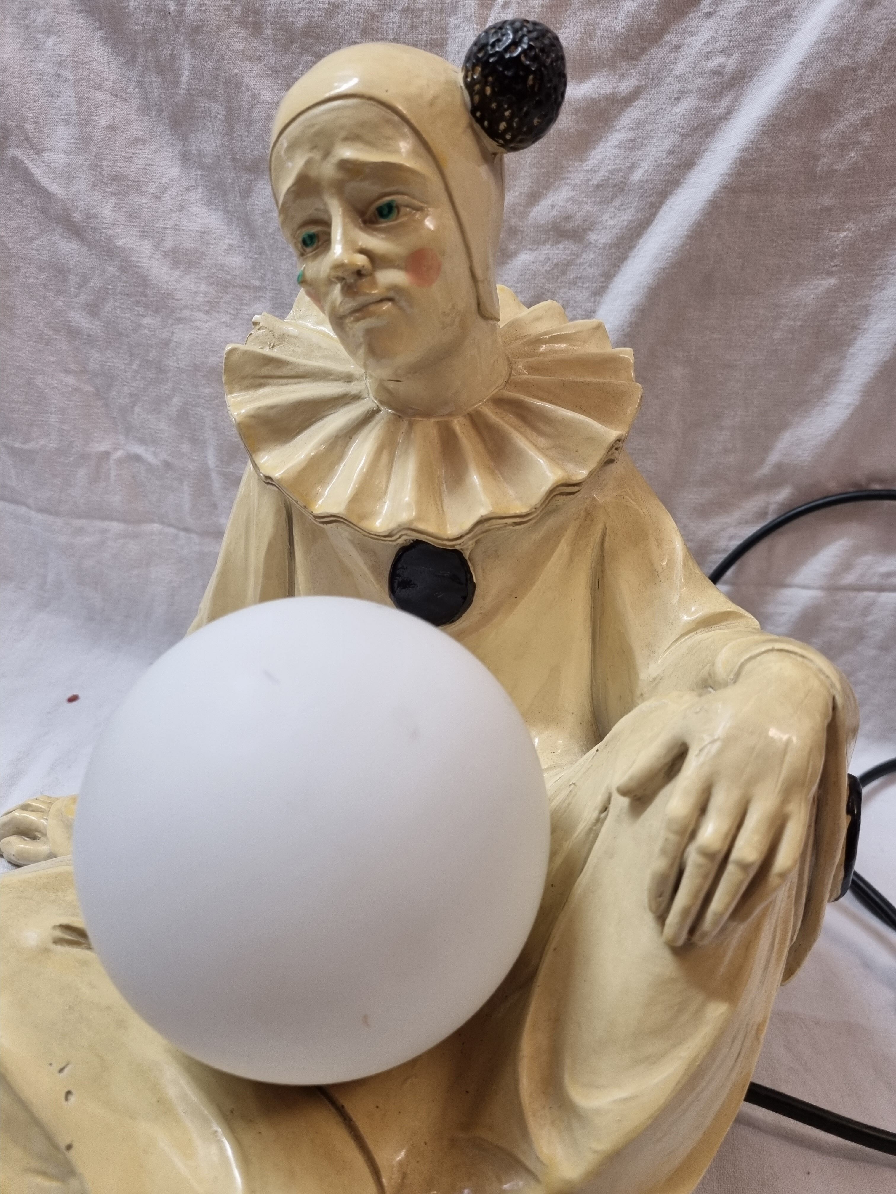 Vintage Pierrot lamp from 1980