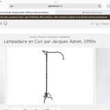 1950s iron floor lamp