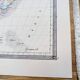 South America, antique map, printed in 1852. Authentic.