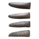 four decorative carved wooden objects