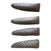four decorative carved wooden objects