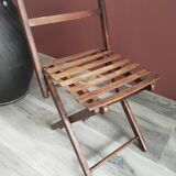 Small folding wooden chair