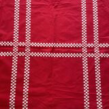 Red checkered Basque tablecloth