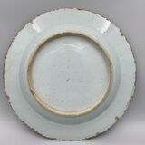 Blue and white porcelain dish China XVlllth pagoda decoration