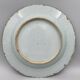 Blue and white porcelain dish China XVlllth pagoda decoration