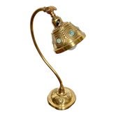 Lampe de bureau Art Nouveau en laiton