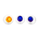 Tris of Murano glass vases by Enrico Capuzzo for Vistosi Italia Anni '60