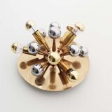 Brass sputnik wall light by Sa Boulanger