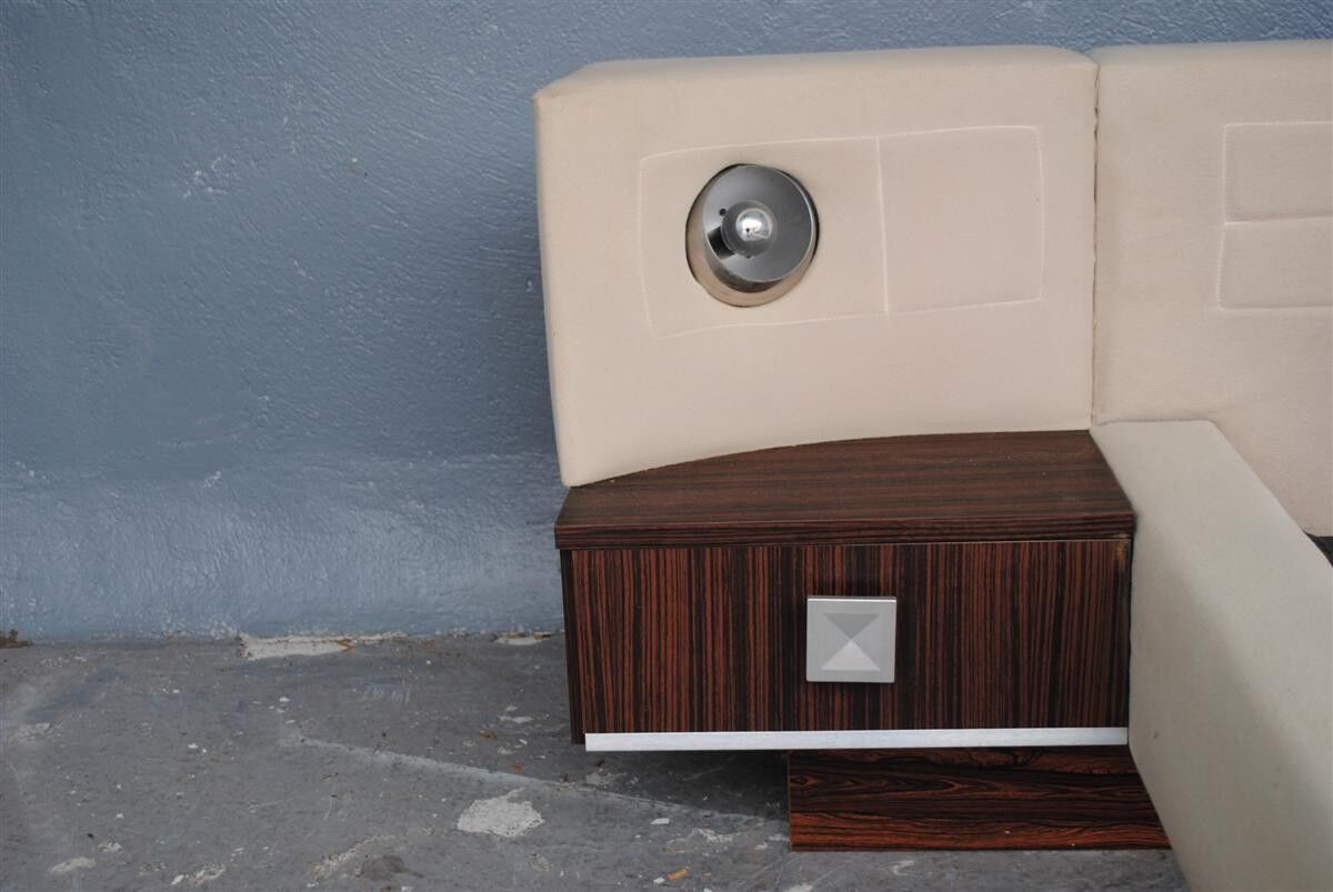 Reads 1970 vintage radio and integrated fabric appliques