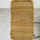 4 chairs Gianfranco Legler model Rattan basketball and metal 50s