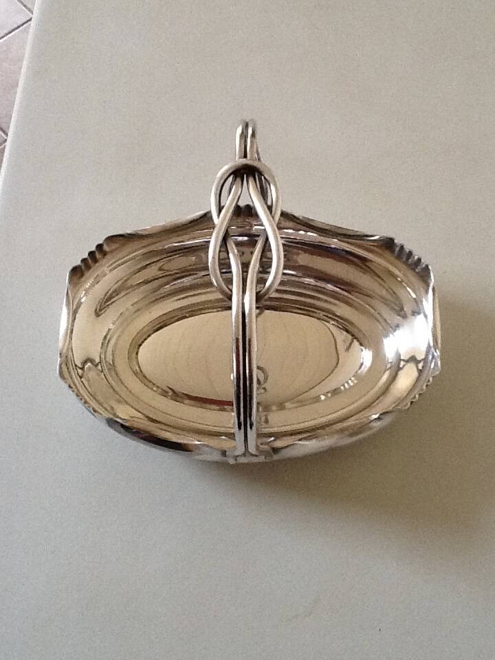Silver metal basket