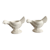 Coquetiers poule en barbotine