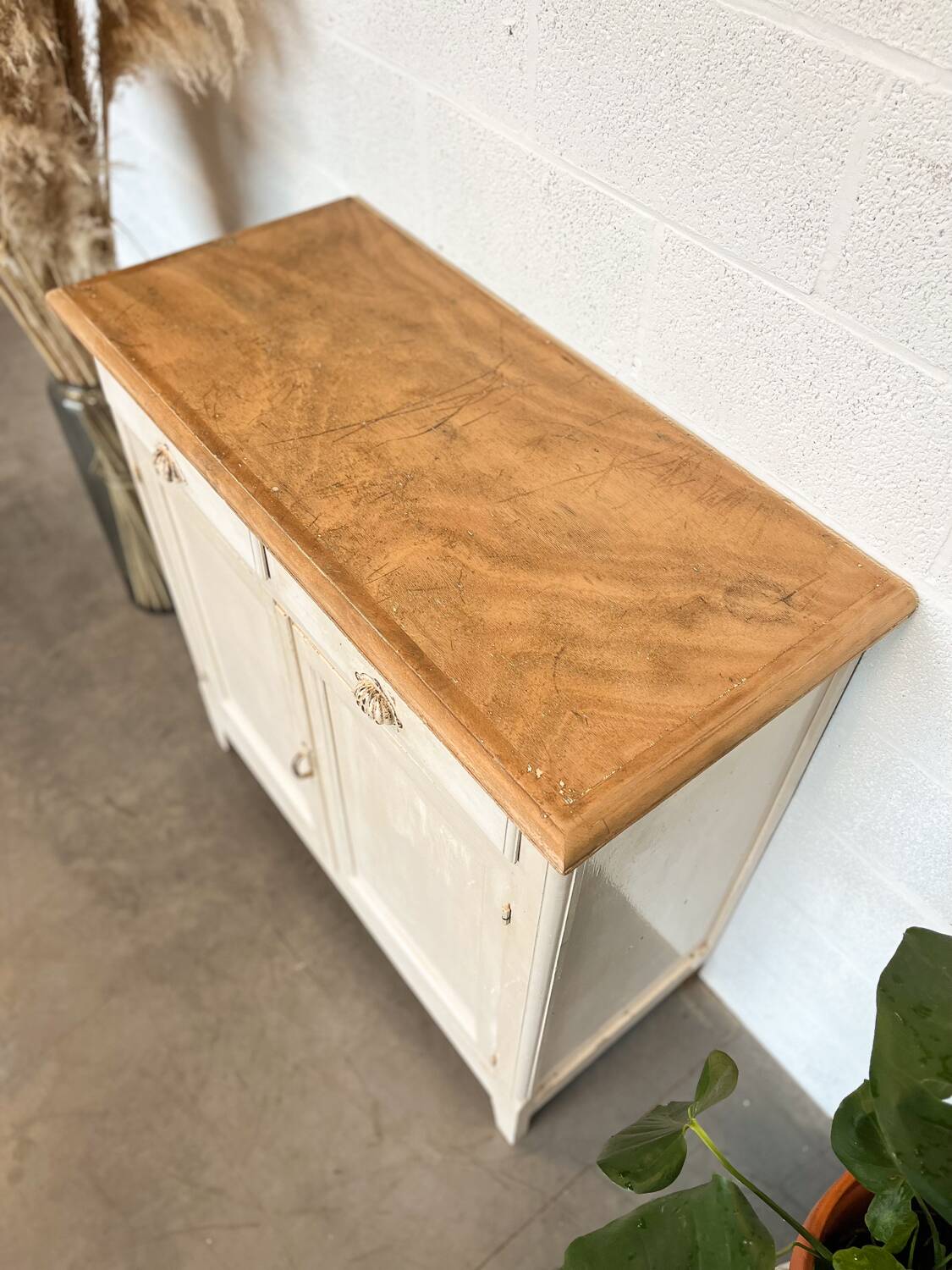 Old Parisian buffet with original patina