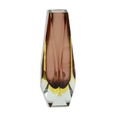 Vase Murano sommerso faceted 1960s