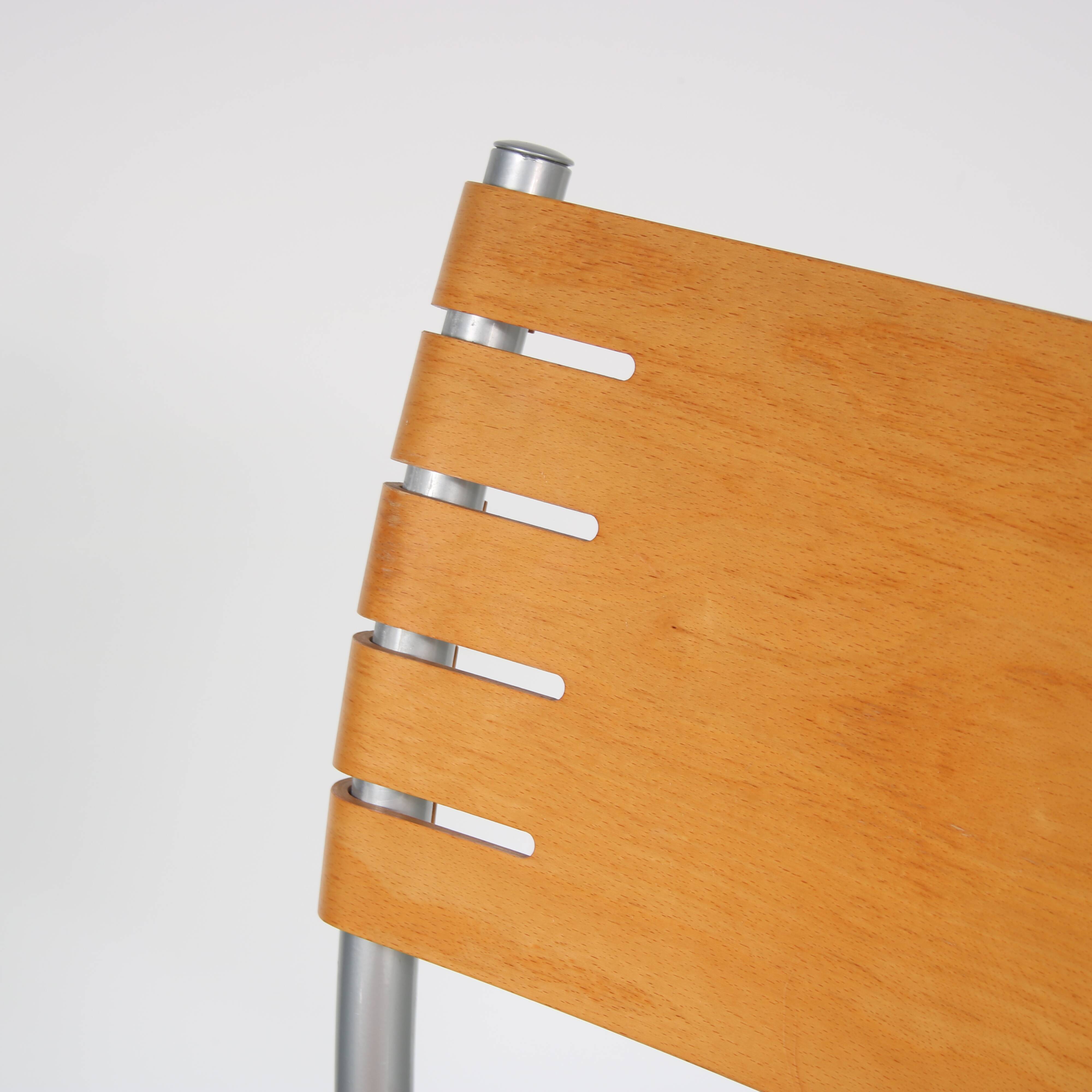 1980s Set of dining chairs by Ruud Jan Kokke for Harvink, Netherlands