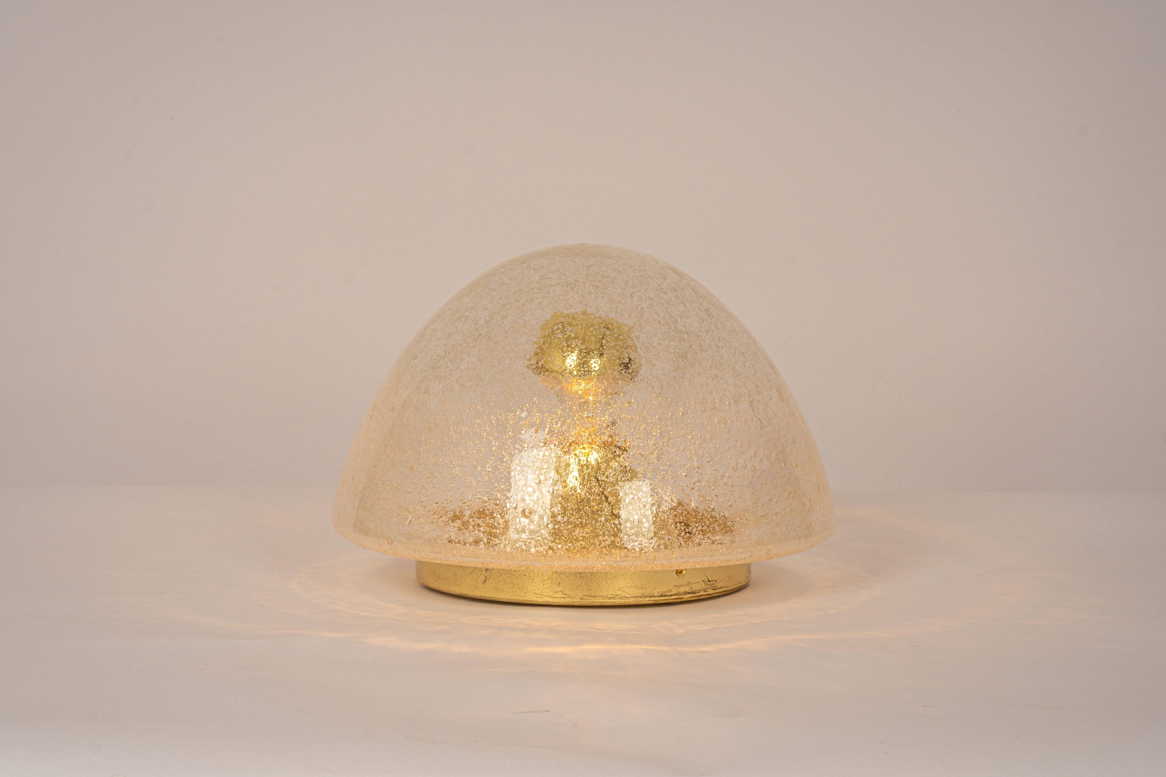 glass Space Age ceiling lights by Hoffmeister, Germany, 1960s