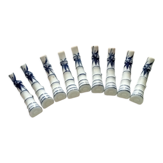 A set of 9 japanese chopstick rests