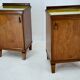 1930s pair of art deco bedside tables, Czechoslovakia