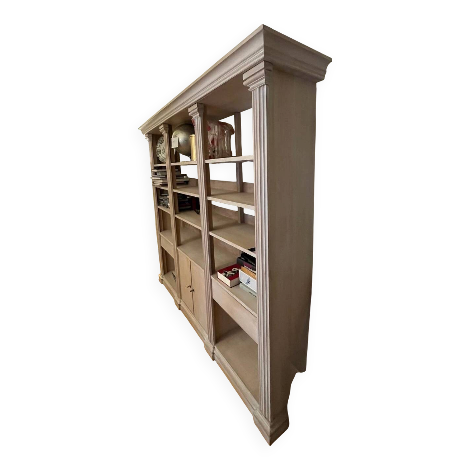 Cerused oak library - High-end