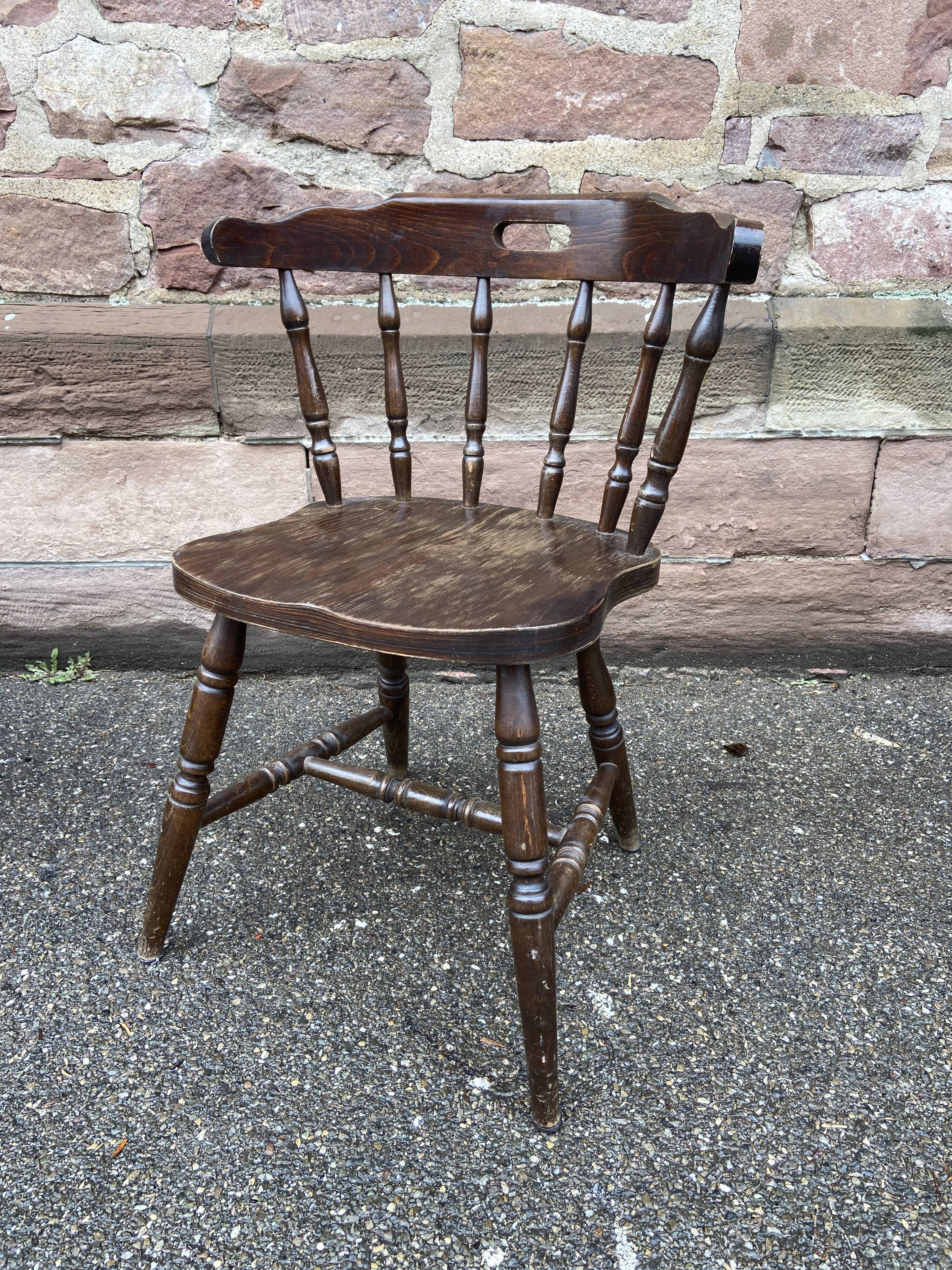 Beautiful series of 4 old western style chairs