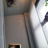 Nesting tables in gold/chrome metal and amber mirror