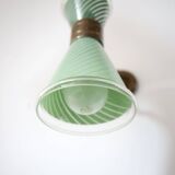 Diabolo glass wall lamp 1950