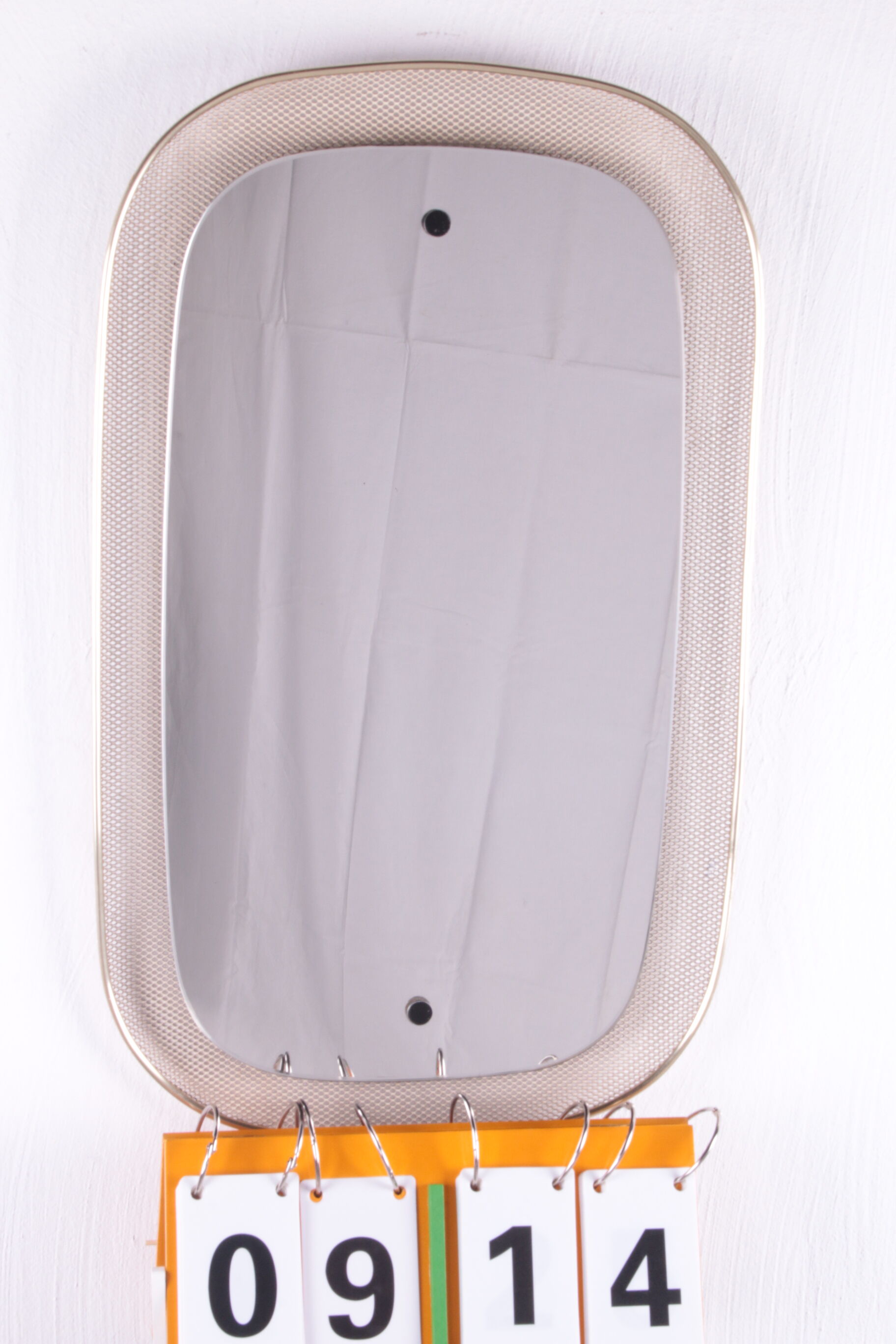 Oval wall mirror from Vereinigte Werkstätten Munich 1955