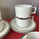 Cups Berry Lourioux porcelain from Limoges