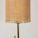Swedish brass floor lamp, cast iron base, model G 019 by Bergboms 1960