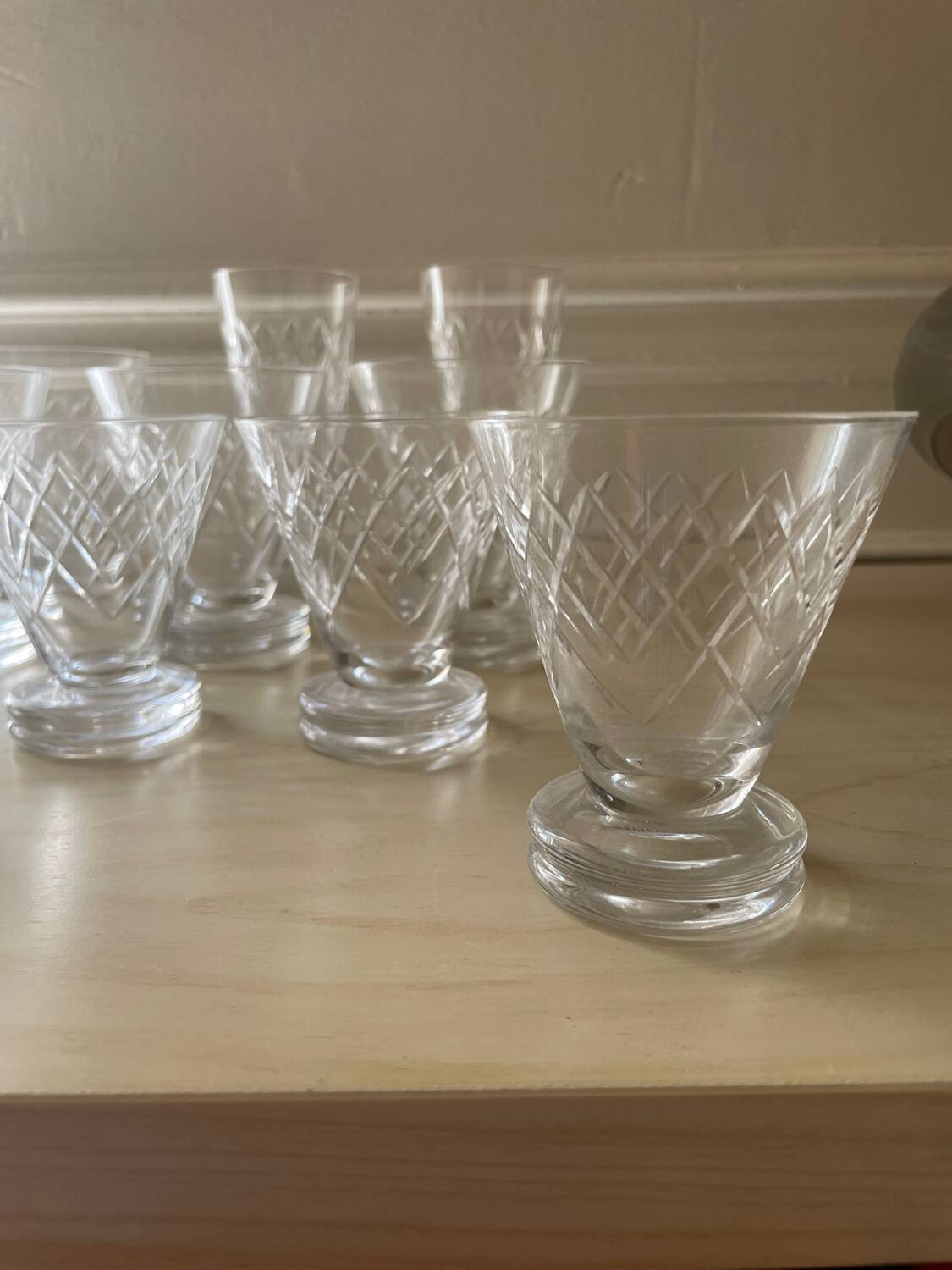 Argental Saint Louis crystal glasses