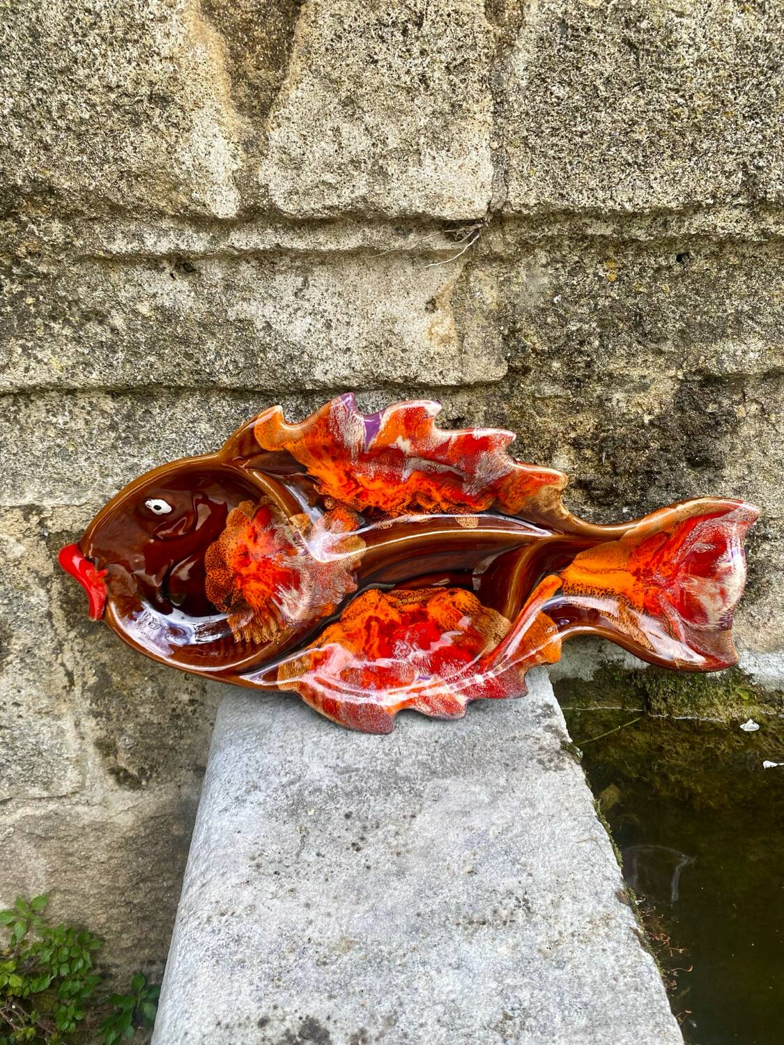 Vallauris type ceramic fish