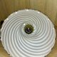 Lampe Suspension Murano Verre Blanc Et Caramel