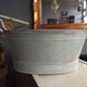 bassine en zinc Zinc Oval Basin Tub Bucket