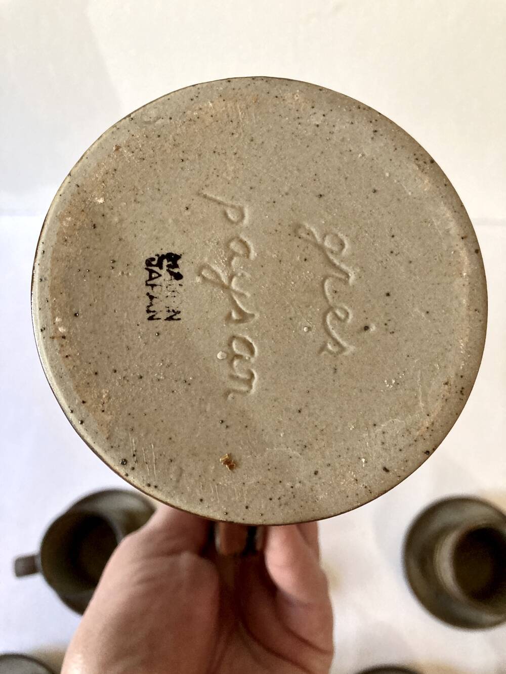 Stoneware coffee service, made in Japan.