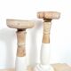 Painted wooden candlesticks