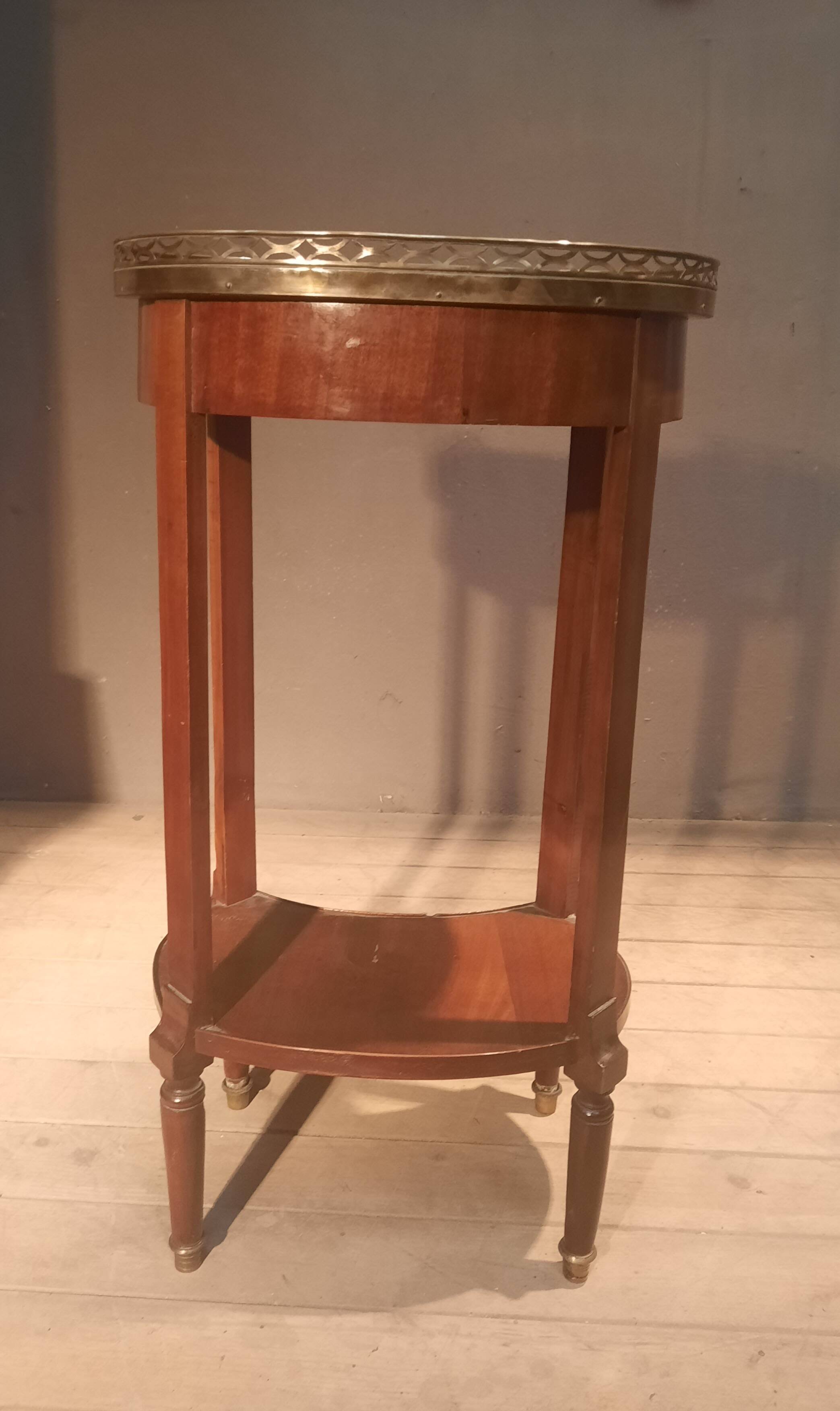 Louis XVI style marble top side table
