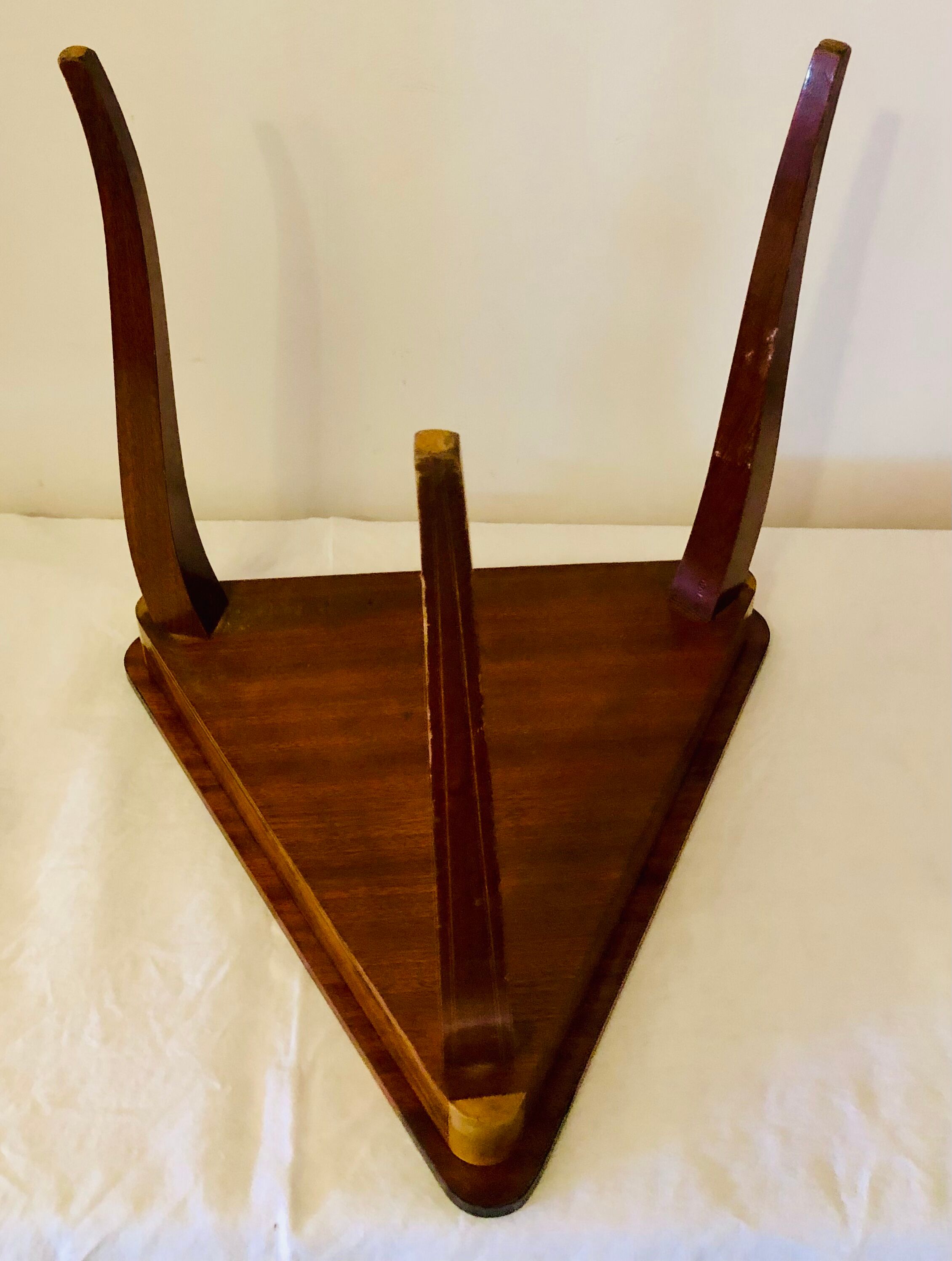 Side table in precious wood marquetry Italy 1950