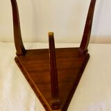 Side table in precious wood marquetry Italy 1950