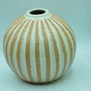 Coloquinte vase in recoiking by Jacques Breugnot