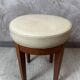 Tabouret tournant en cuir