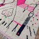 Handmade wool Berber rug 266 x 242 cm