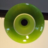 Green opaline pendant lamp 1970