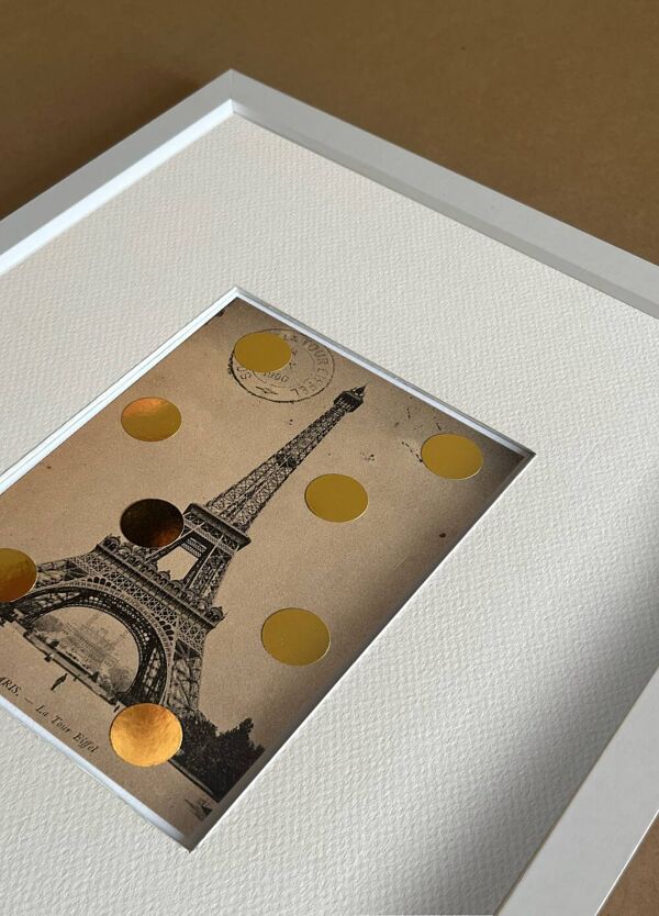 Paname - Collage sur carte postale