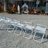 Folding iron garden chairs