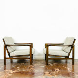 Pair of B-7522 armchairs by Zenon Bączyk
