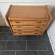Commode en rotin et bois, années 60
