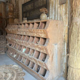 Antique seed cabinet with compartments