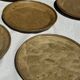Lot de 20 assiettes en grès brun épais évasées D22,5