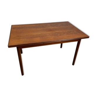 Large vintage Scandinavian teak dining table by HS Møbler, 60s